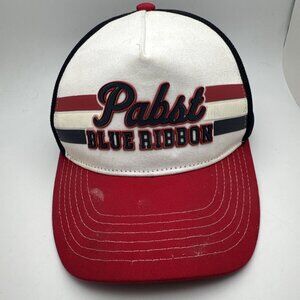 Pabst Blue Ribbon Trucker Hat Cap Snap Back Mesh